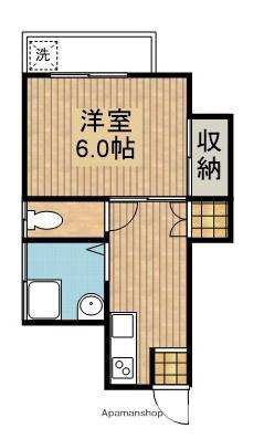 日南線 宮崎駅 徒歩20分 2階建 築46年(1K/1階)の間取り写真