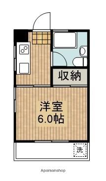 ベルヴィーユ大淀(1K/5階)の間取り写真