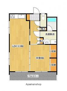 コーポナガトモⅡ(1LDK/3階)の間取り写真