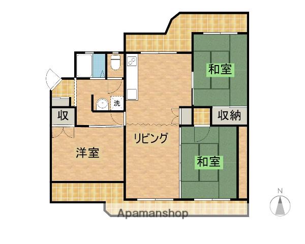 第1センチュリーハイツ(3LDK/3階)の間取り写真