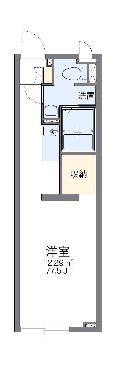アルク笹原Ⅱ(ワンルーム/1階)の間取り写真
