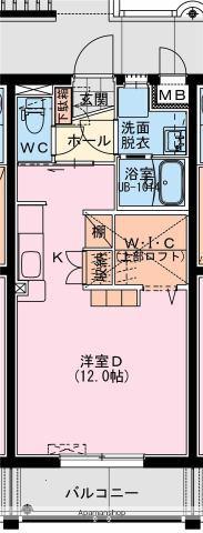 MARINE ROAD(ワンルーム/1階)の間取り写真