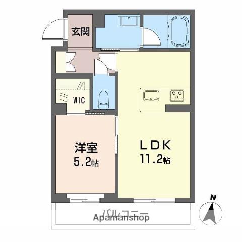 シャーメゾン神宮参道(1LDK/3階)の間取り写真