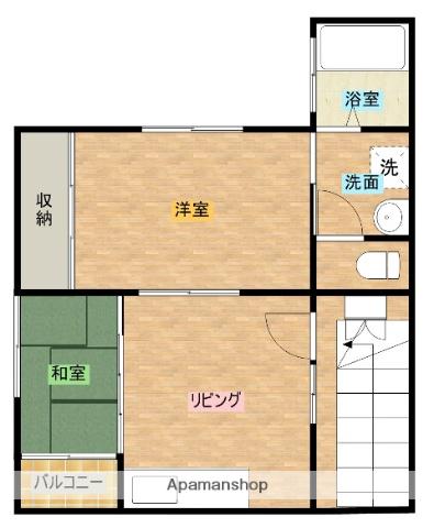 Kコーポ(2DK/2階)の間取り写真