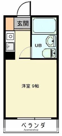 ルミナス荘苑(ワンルーム/4階)の間取り写真