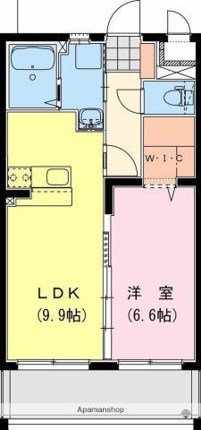 AZURE(1LDK/3階)の間取り写真
