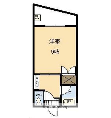 サンコーポ大坪(1K/3階)の間取り写真