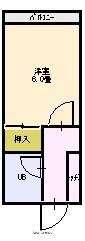 第2アオイコーポ(1K/2階)の間取り写真