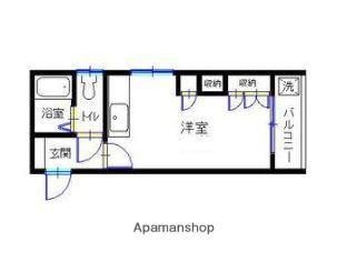フェリーチェAOBA(1K/3階)の間取り写真