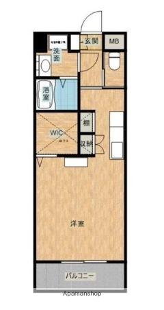 パロス バーデス(ワンルーム/8階)の間取り写真