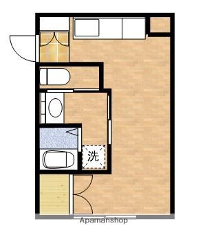 第一常盤ハイツ(ワンルーム/2階)の間取り写真