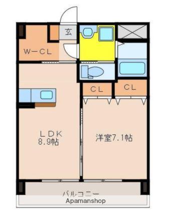 ビアンカネロ(1LDK/3階)の間取り写真