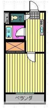 柳丸コーポ北棟(1K/5階)の間取り写真