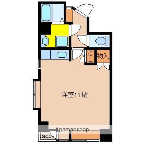 メダリストⅡ(1K/3階)の間取り写真