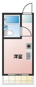 M-CITY恒久(ワンルーム/6階)の間取り写真