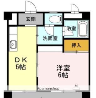 シティコーポ大淀(1DK/3階)の間取り写真