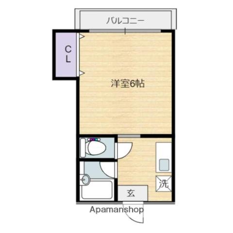 センチュリープラーザ(1K/3階)の間取り写真