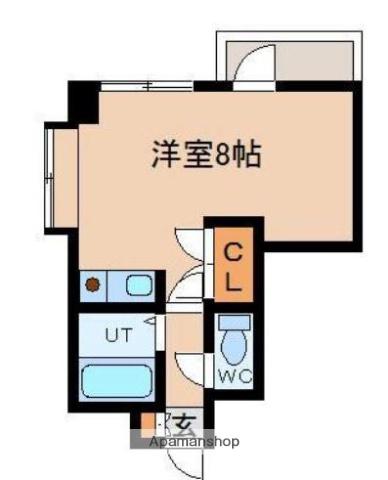 ASTEEQ(ワンルーム/6階)の間取り写真