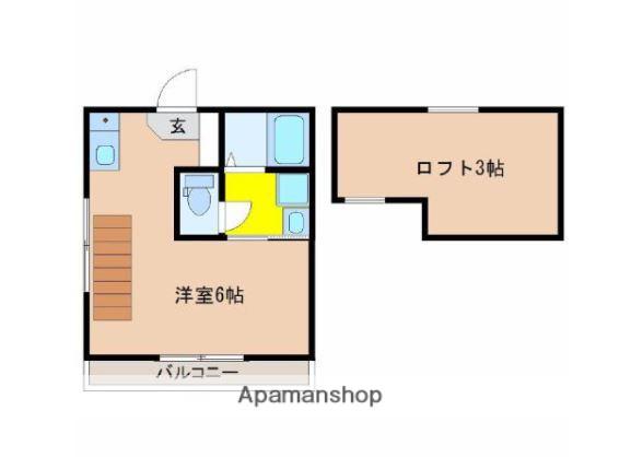 初鷹コーポ(1K/2階)の間取り写真