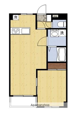 エスエルハイツ吉村(1LDK/1階)の間取り写真