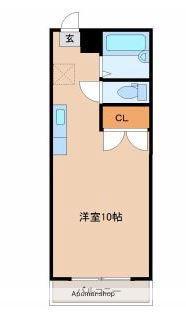 ビッグバーンズマンション神宮東(ワンルーム/5階)の間取り写真