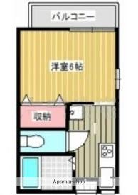 サンハウス(1K/1階)の間取り写真