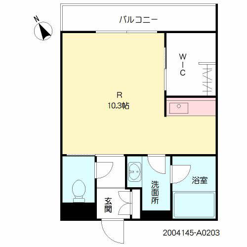 シャーメゾン・ドゥリシェス(ワンルーム/2階)の間取り写真