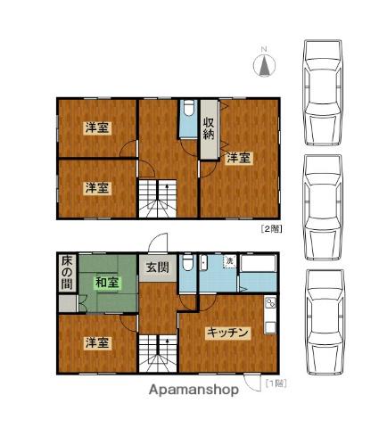 宮崎県宮崎市 2階建 築24年(5LDK)の間取り写真