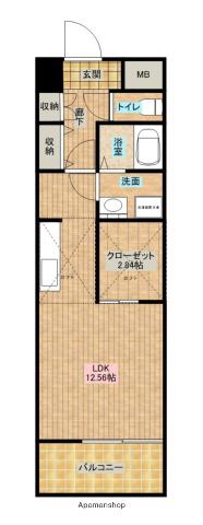 ALTE MEISTER DENON(ワンルーム/4階)の間取り写真