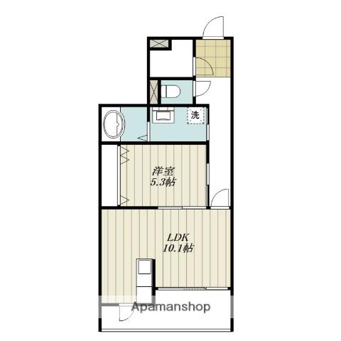 アルテマイスター 潮見(1LDK/2階)の間取り写真