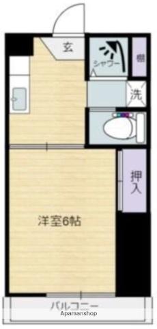 青葉MMK(1K/4階)の間取り写真