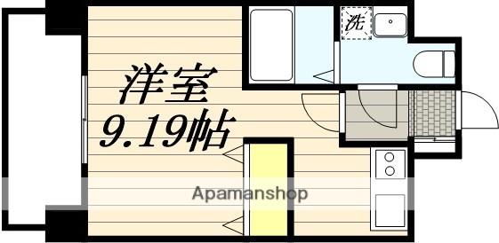 KO OLINA SHIOMI(ワンルーム/6階)の間取り写真