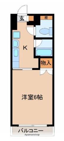 プチメゾン鶴島(1K/3階)の間取り写真