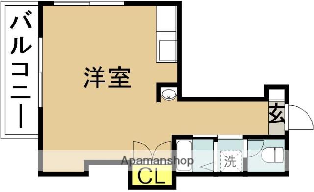 リバティハウス2(ワンルーム/5階)の間取り写真