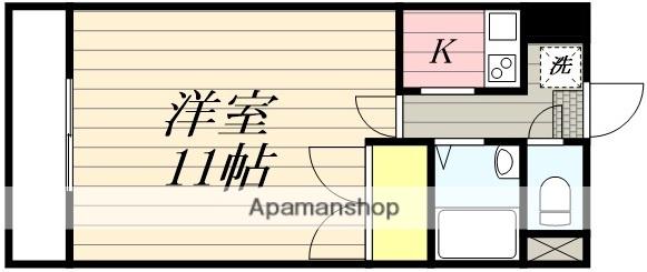 新町橋レジデンス(1K/3階)の間取り写真
