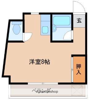 FULL HOUSE ACT Ⅰ(ワンルーム/4階)の間取り写真