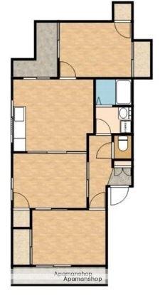 フォレストヒルズ(3DK/2階)の間取り写真