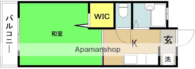 クリオコート(1K/1階)の間取り写真