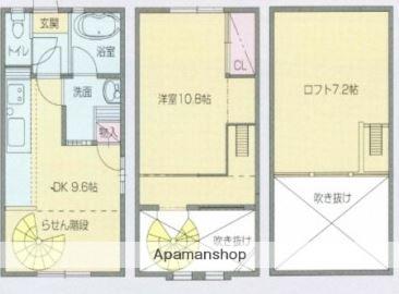 フローラⅡ(1LDK/1階)の間取り写真