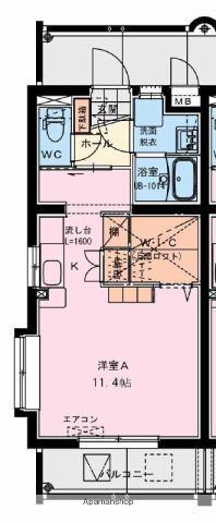 宮崎フェニックスマンション(ワンルーム/4階)の間取り写真