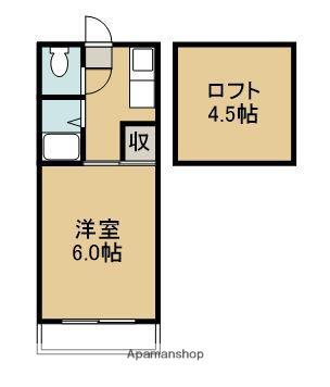 CLEVER(1K/2階)の間取り写真