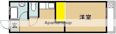 井上コーポラス(1K/3階)の間取り写真