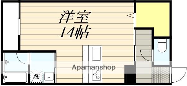 第1ピノキオコーポ(ワンルーム/1階)の間取り写真