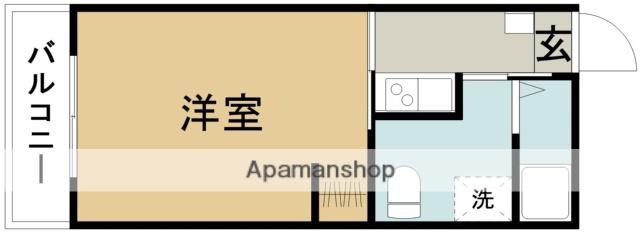 静コーポ(1K/2階)の間取り写真