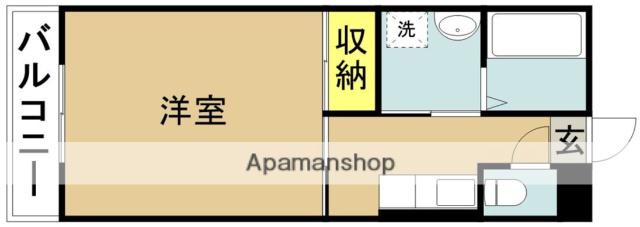 アネックス(1K/4階)の間取り写真