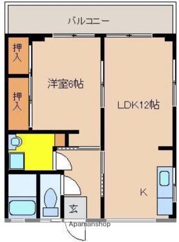 シーフレイバーハイム(1LDK/1階)の間取り写真