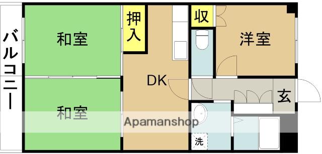 パシフィックレジデンス(3DK/7階)の間取り写真