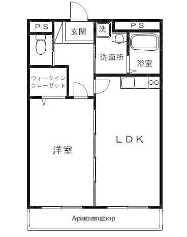 アレグロ(1LDK/3階)の間取り写真