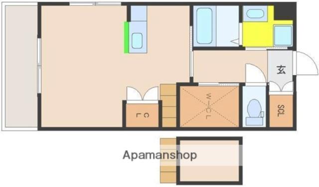 アルテマイスタールカ(ワンルーム/4階)の間取り写真