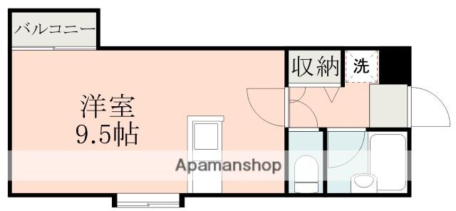 ソフィア9(ワンルーム/2階)の間取り写真